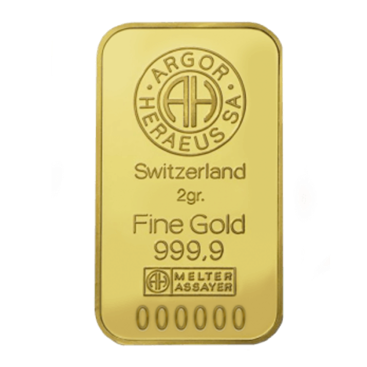 2 Gram GOLD BAR